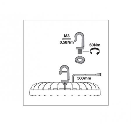 Ledvance LED Hallenleuchte High Bay HB COMP V 225W 840 4000K Neutralweißes Licht 27000 Lumen 110° IP65